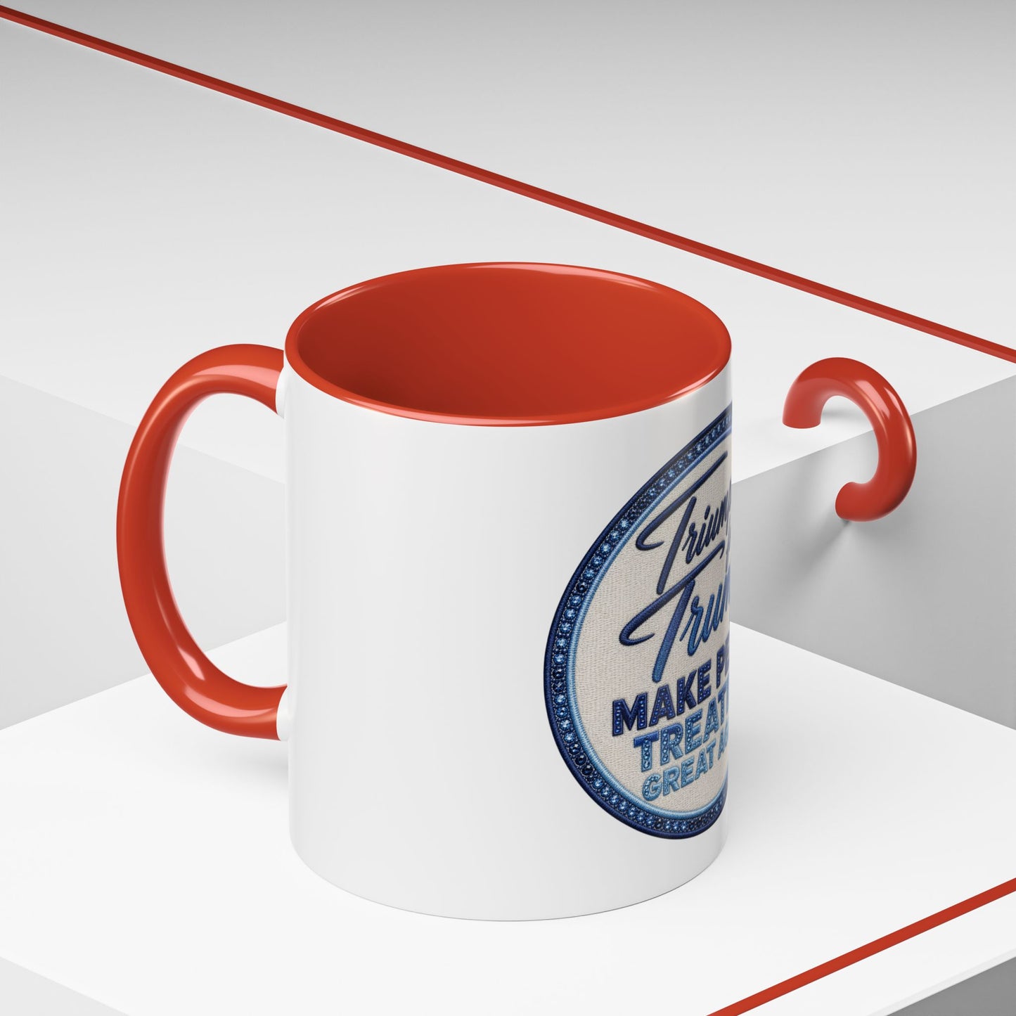 Make Peace Treaties Mug — "Triumph for Trump" Political Coffee Cup (11/15oz)