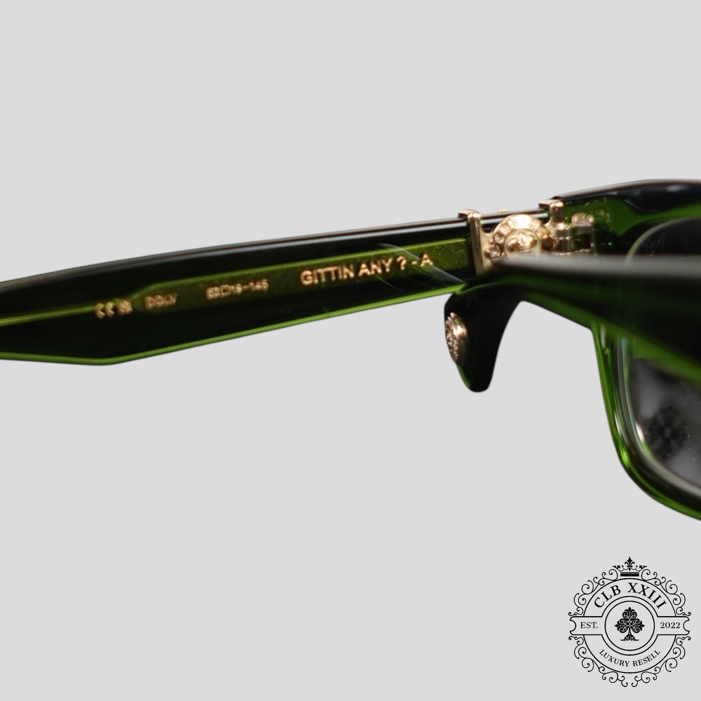 Chrome Hearts Gittin Any? Glasses in Green