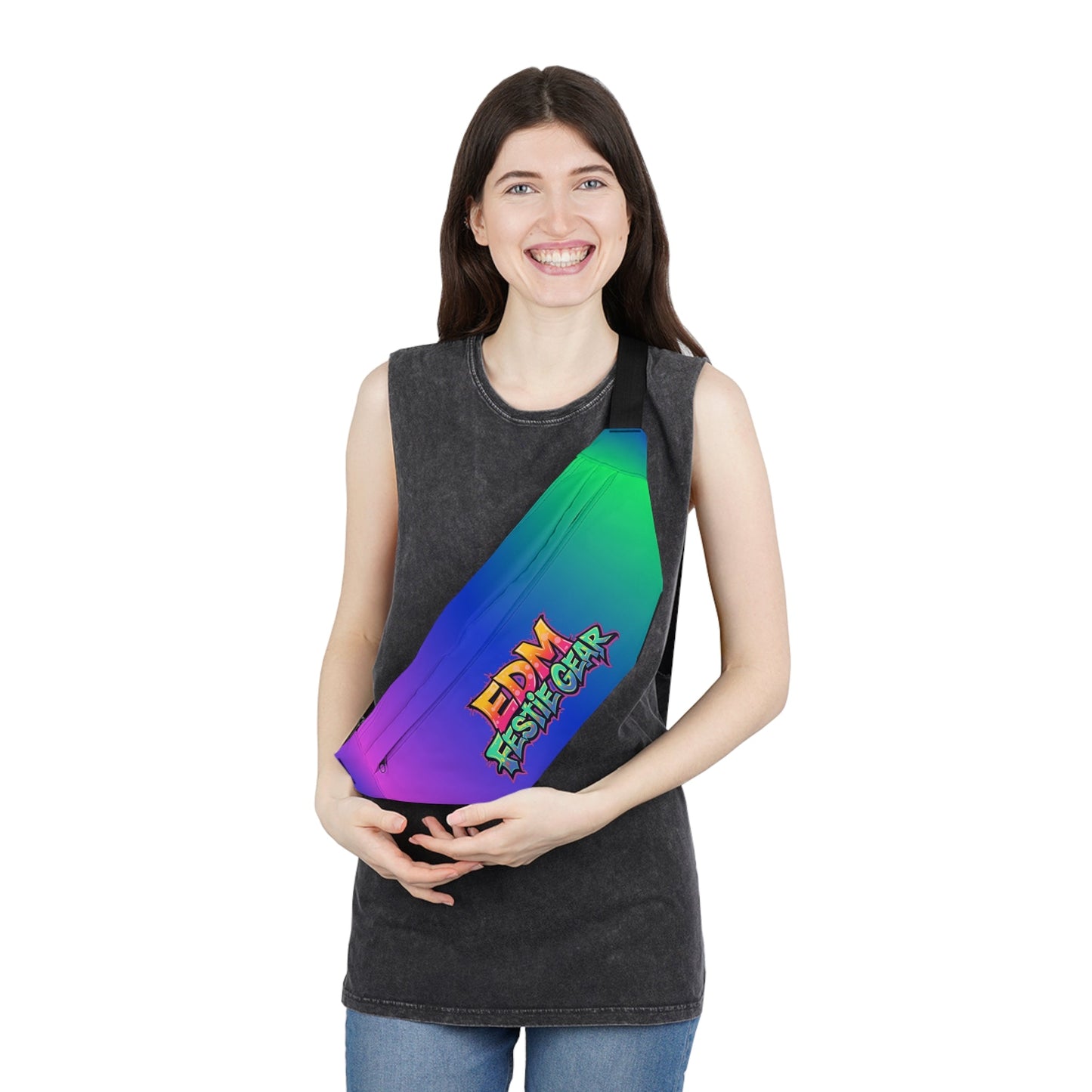 EDM Festival Vibe Rainbow Fanny Pack