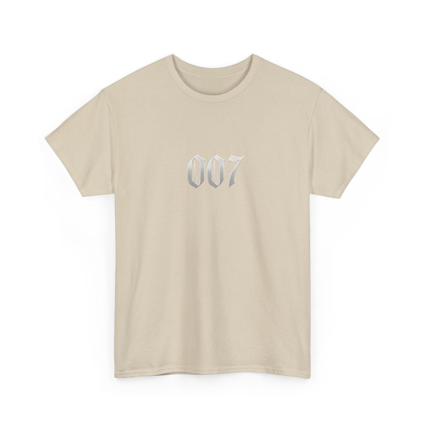 007 Graphic Tee — Subtle Spy Number Chest Print