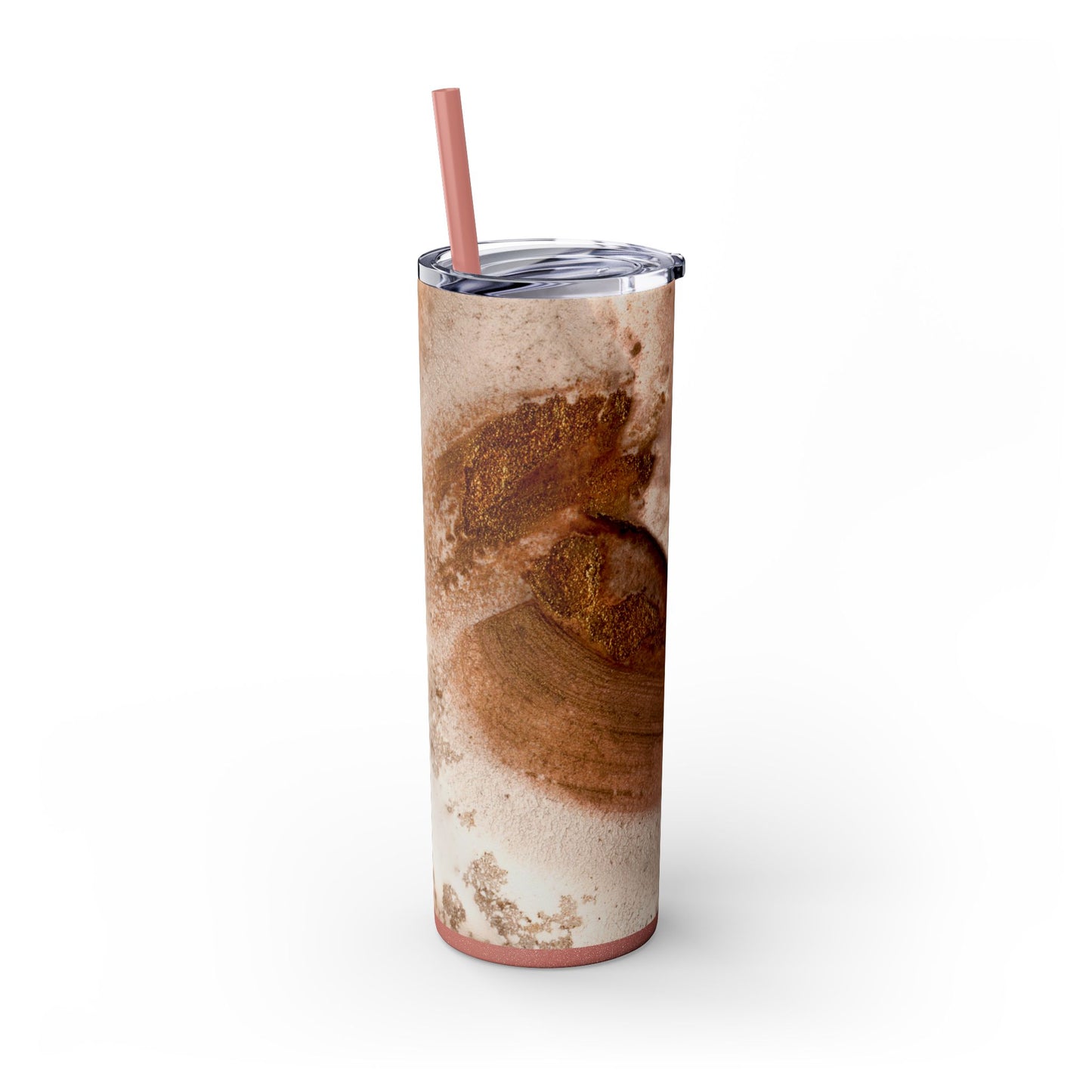 Stylish Marble Skinny Tumbler with Straw, Perfect for Gifts, Home Office, Summer, Mom's Day, Outdoor Adventures, Travel Mug
