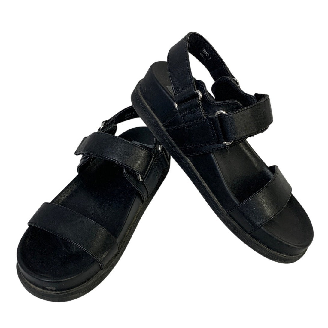 Dolce Vita Womens Size 6 Black Sandal Argyle Rargyleo Open Round Toe Shoes