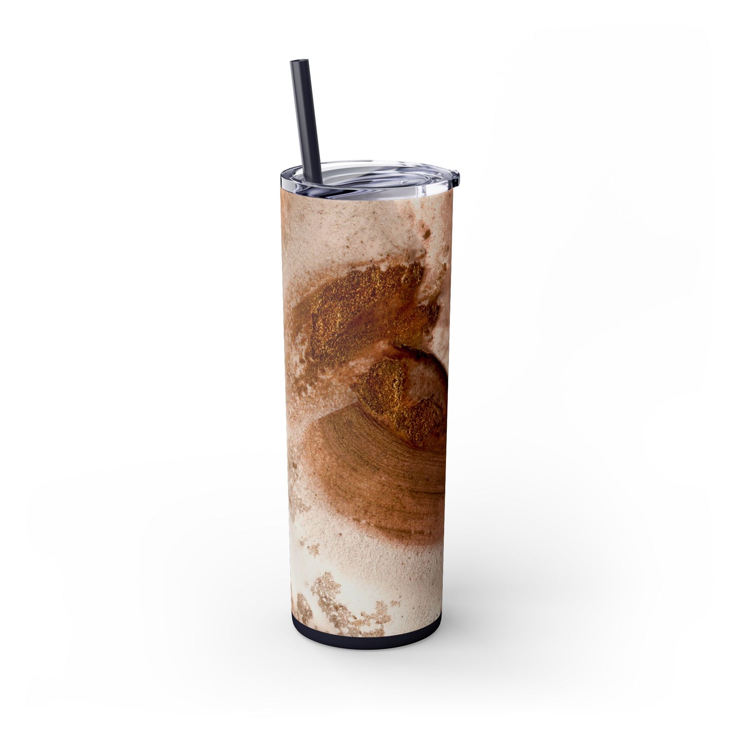 Stylish Marble Skinny Tumbler with Straw, Perfect for Gifts, Home Office, Summer, Mom's Day, Outdoor Adventures, Travel Mug