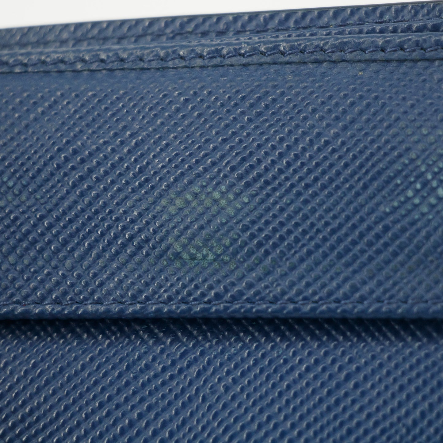 Prada Saffiano Leather Blue Mens Bifold Wallet #4721