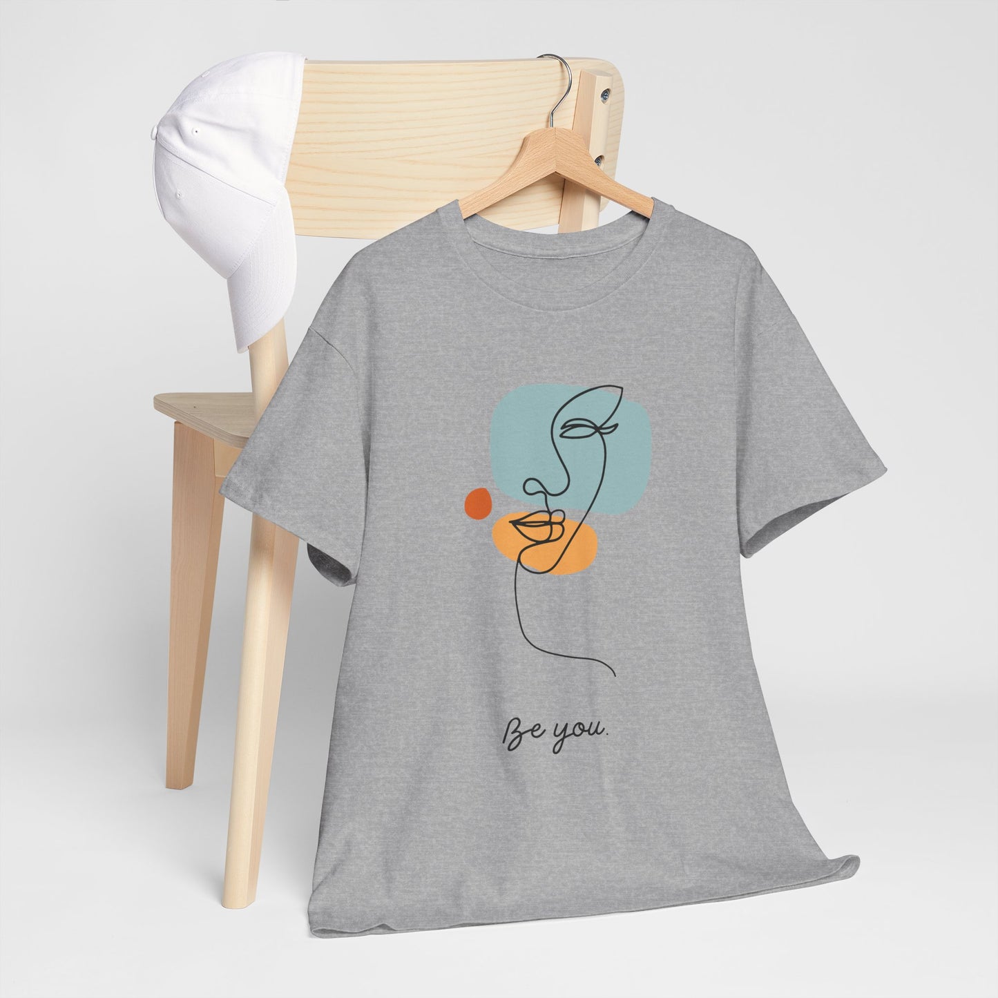 Minimalist Be You Tee, Unisex Cotton T-Shirt, Inspirational Graphic Tee, Gift for Friends, Casual Everyday Wear, Self-Love Apparel