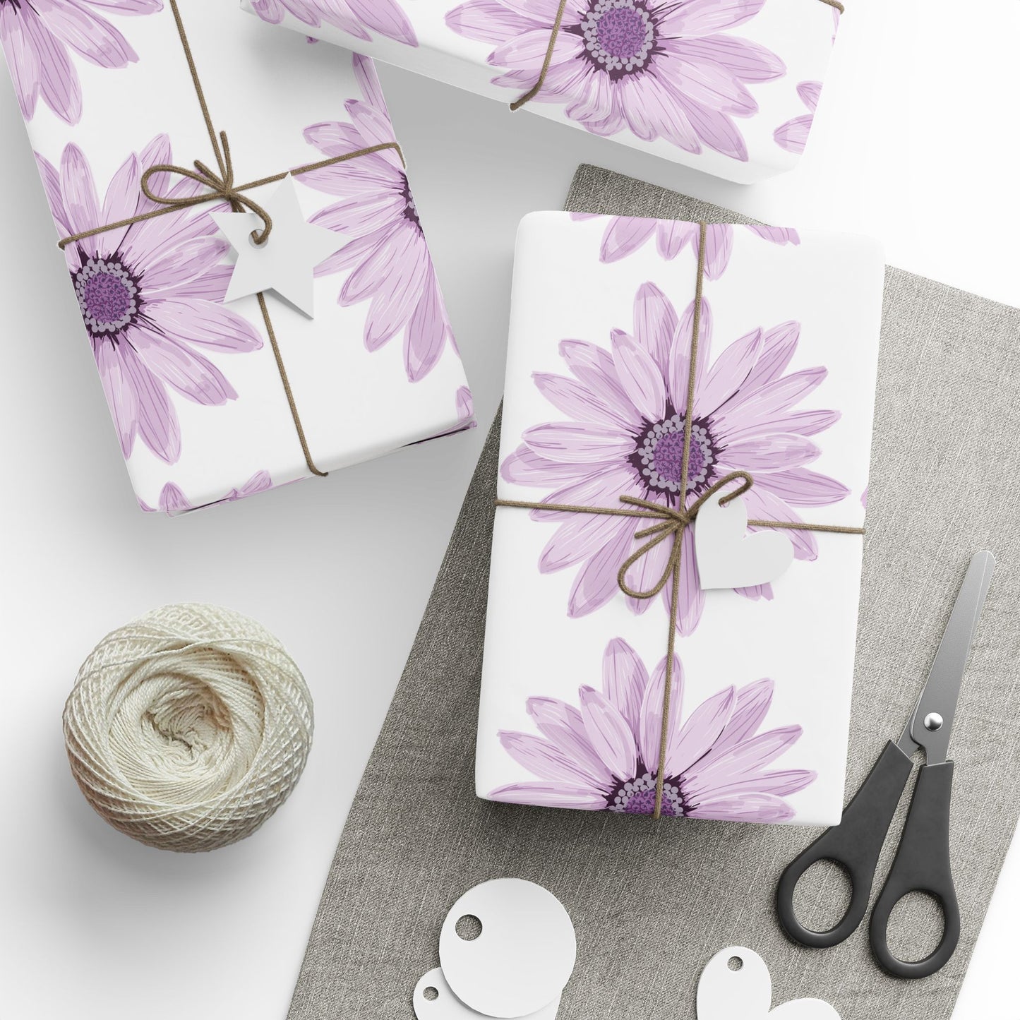 Elegant Floral Wrapping Paper for Gifts, Birthday, Holiday, Weddings, Special Occasions, Eco-Friendly Gift Wrap