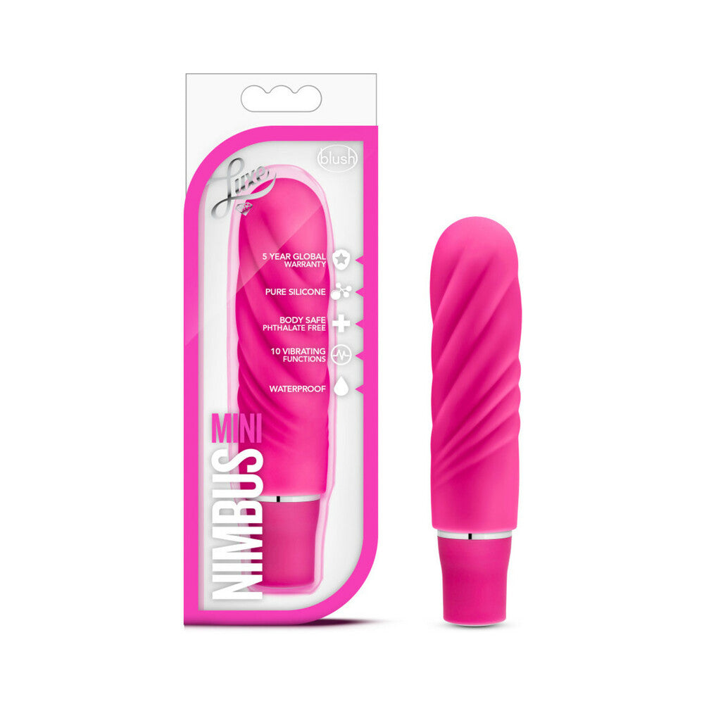 Luxe Nimbus Mini Silicone Vibrator Pink-0