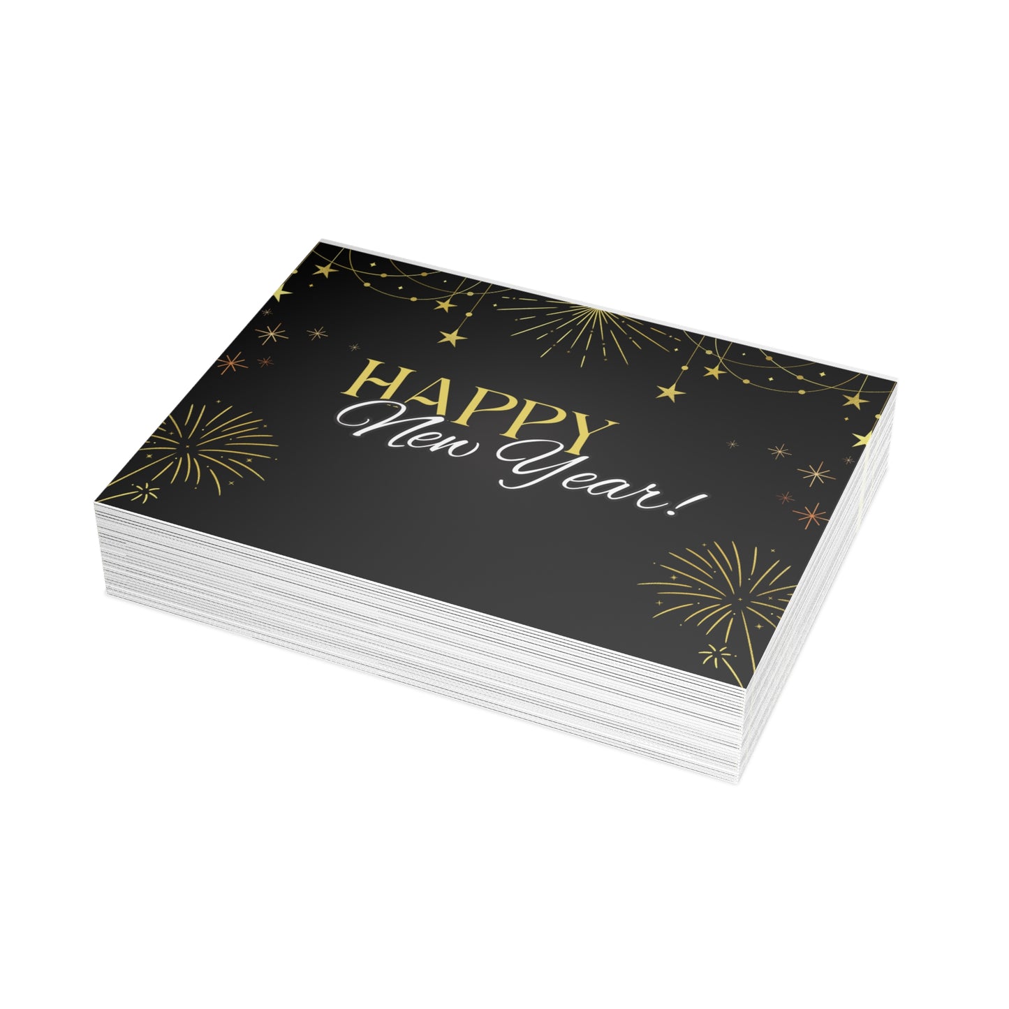 Stylish New Year Greeting Cards - Festive Holiday Stationery for Celebrations, Invitations, Gift Cards, and Special Occasions