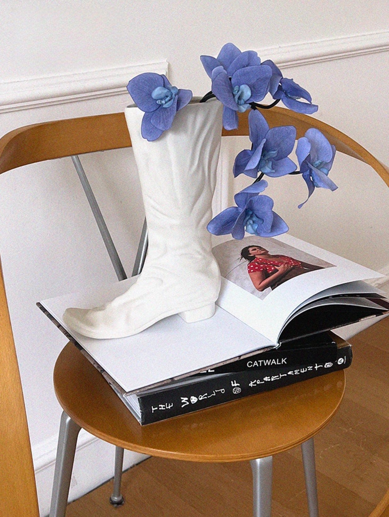 Boots Shaped Ceramic Vase-0
