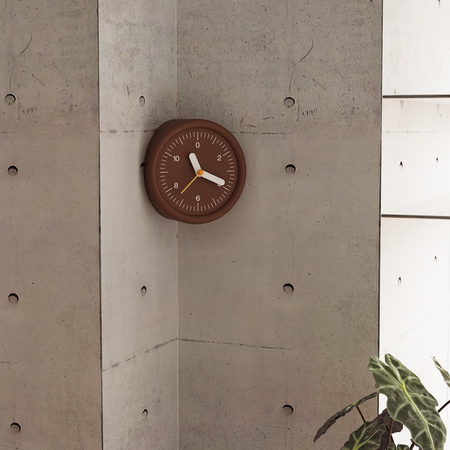 Brown Corner Clock-1