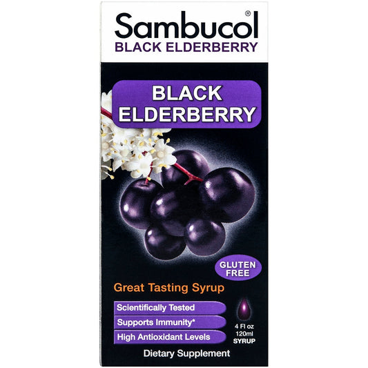Sambucol Immune Syrup, Original Formula, 16,720 Mg, Black Elderberry 4 Fl Oz