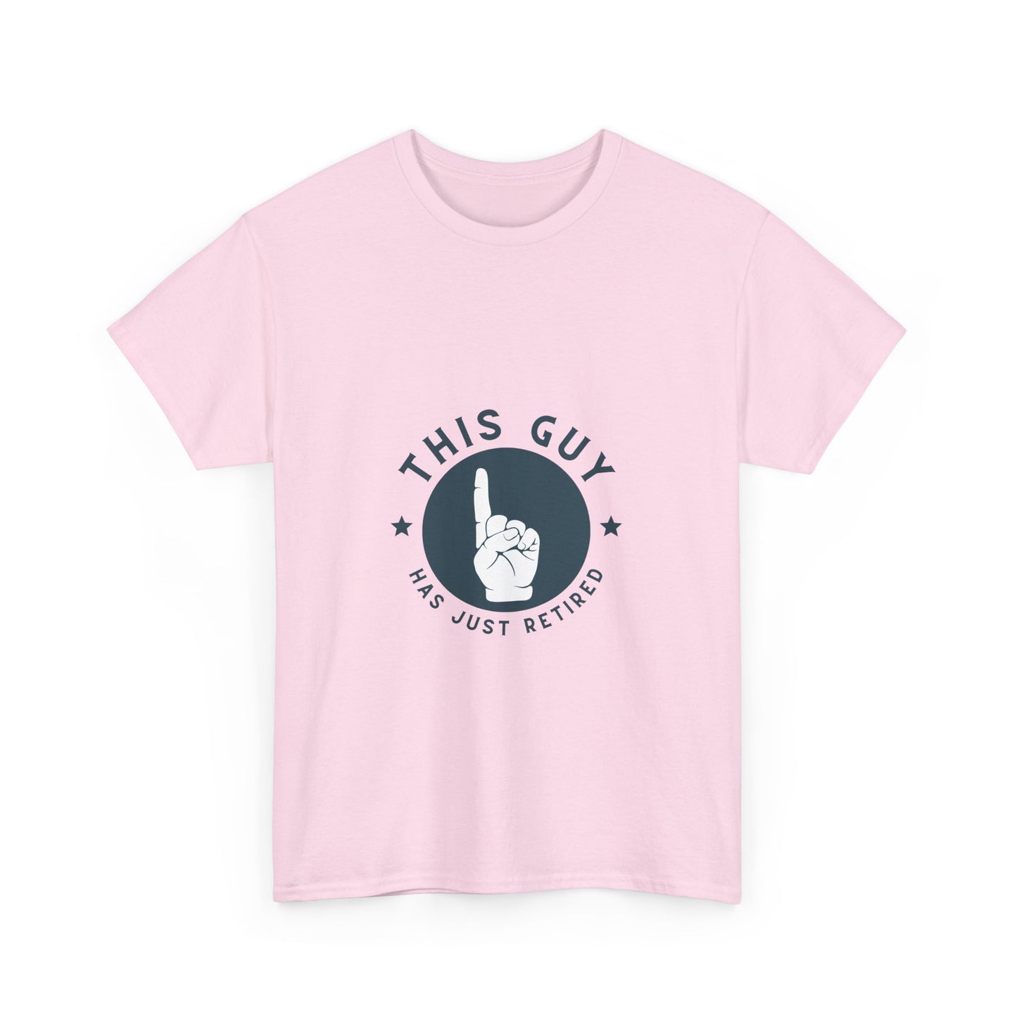 This Guy Has Just Retired Retirement Celebration Unisex Heavy Cotton Tee | Funny Gift for Retirees, Casual Wear, Retirement Party, Humor Shirt, Comfy Gift Idea