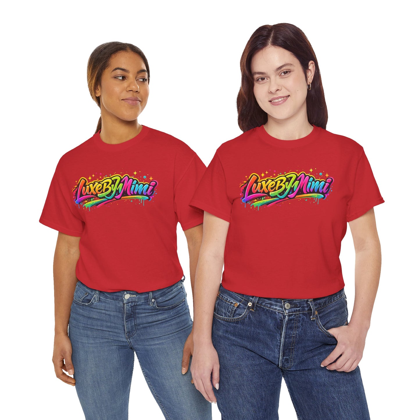 Graffiti Logo T-Shirt — 'Luxe By Mimi' Brand Colorful Streetwear Tee