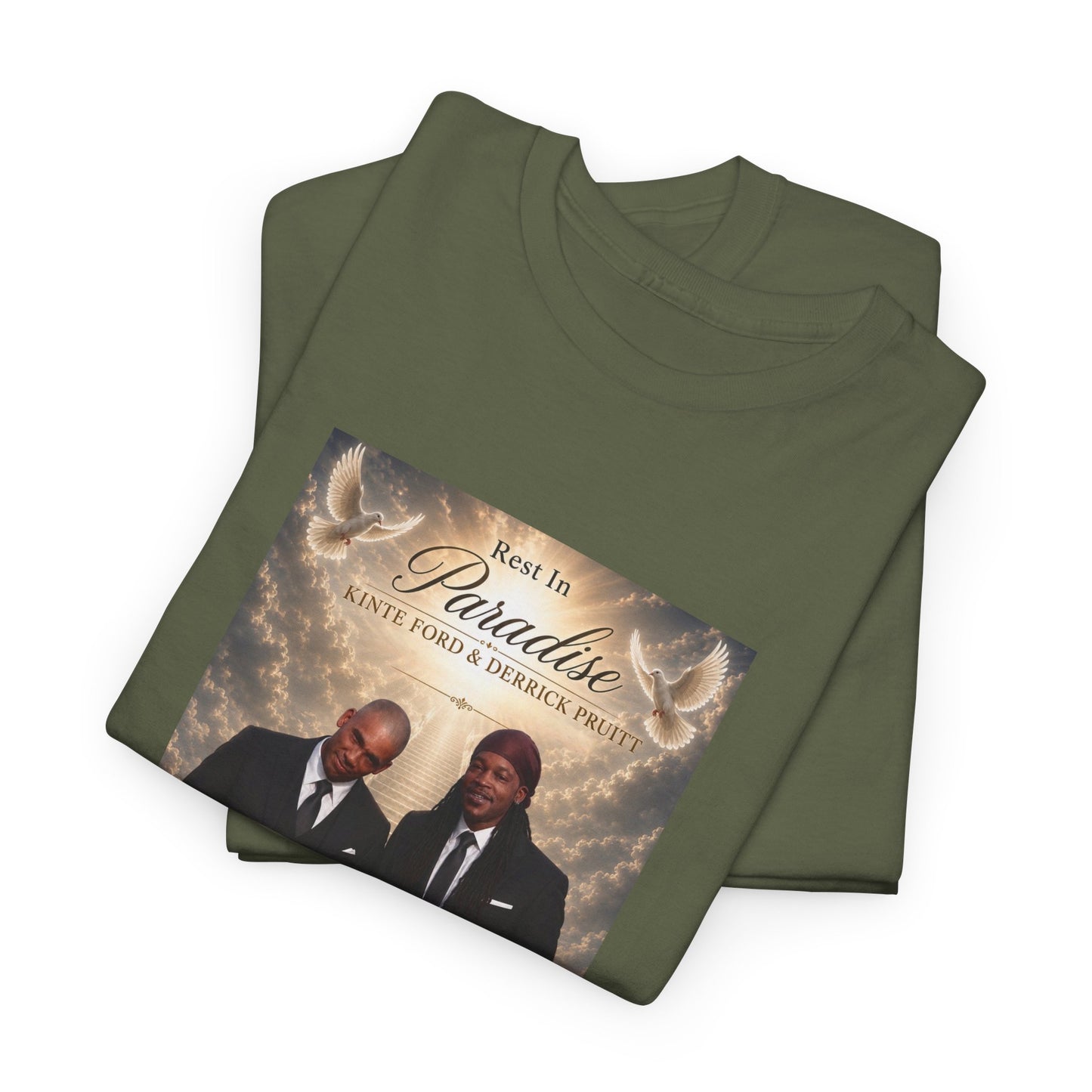 Memorial Tribute Tee — "Rest in Paradise" Funeral Remembrance Shirt