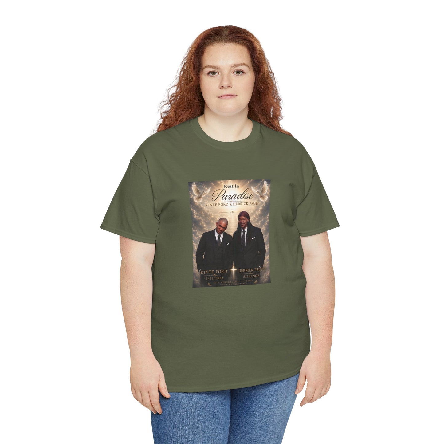 Memorial Tribute Tee — "Rest in Paradise" Funeral Remembrance Shirt