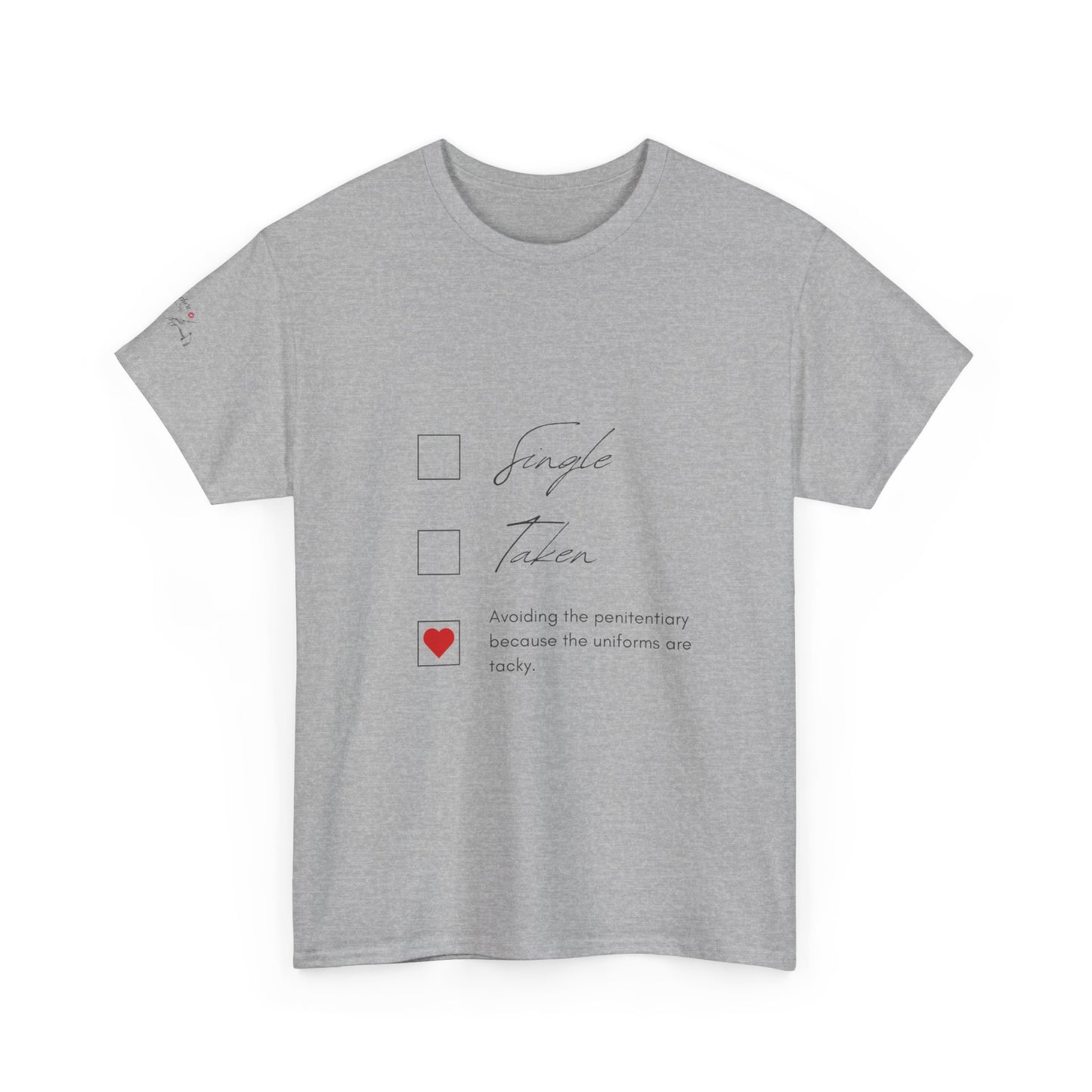 Single Taken Avoiding the Pen Play Where It's Safe T-Shirt Unisex Heavy 100% Cotton Tee
