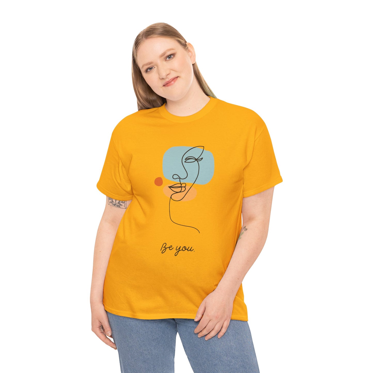 Minimalist Be You Tee, Unisex Cotton T-Shirt, Inspirational Graphic Tee, Gift for Friends, Casual Everyday Wear, Self-Love Apparel