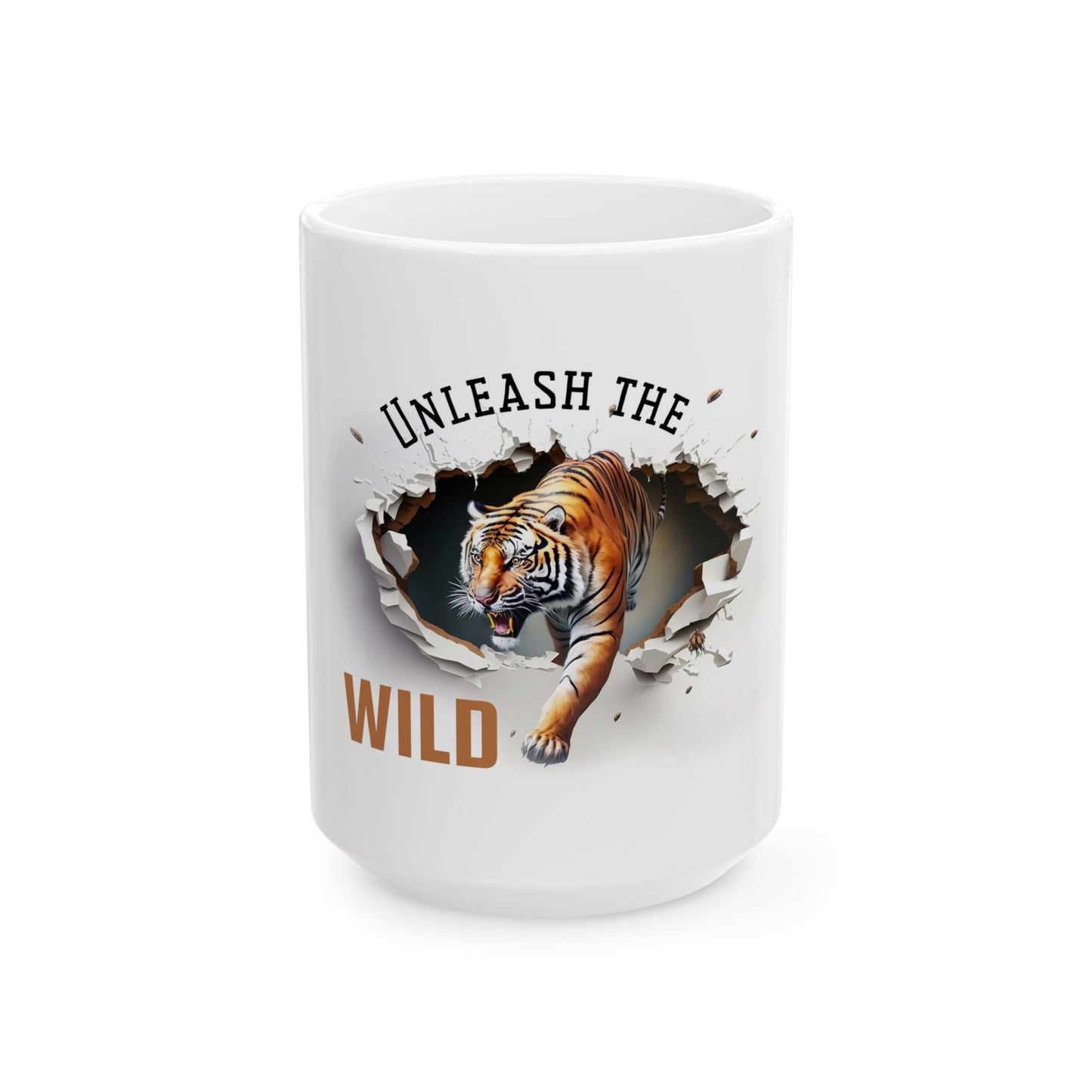 Wild Tiger Ceramic Mug - Unleash the Wild, Cool Gift for Animal Lovers, Coffee Mug, Home Decor, Nature Lover's Mug, Unique Kitchenware
