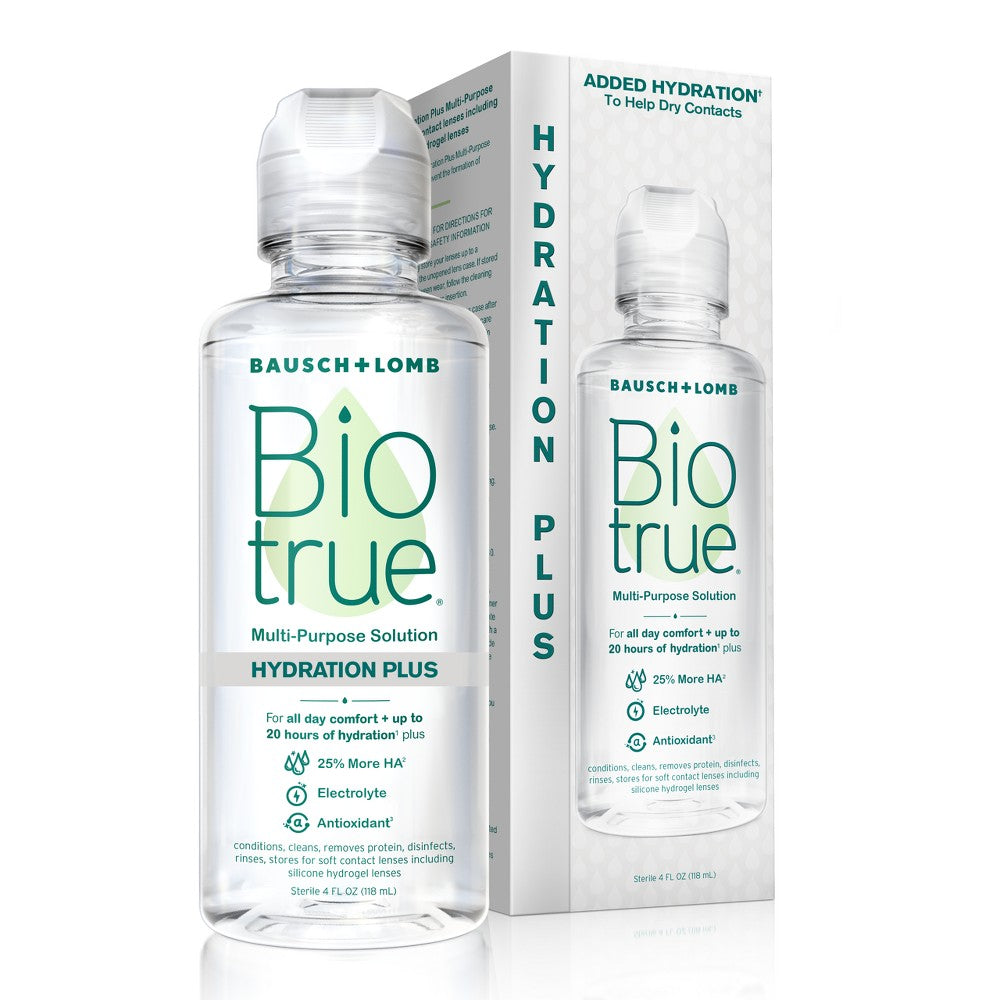 Biotrue Hydration Plus Contact Lens Solution  4 Oz