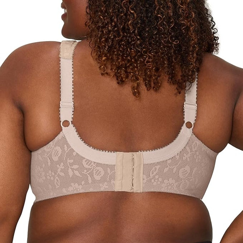 New Playtex Womens Size 38DDD Floral 18 Hour Smoothing Unlined Wireless Bra