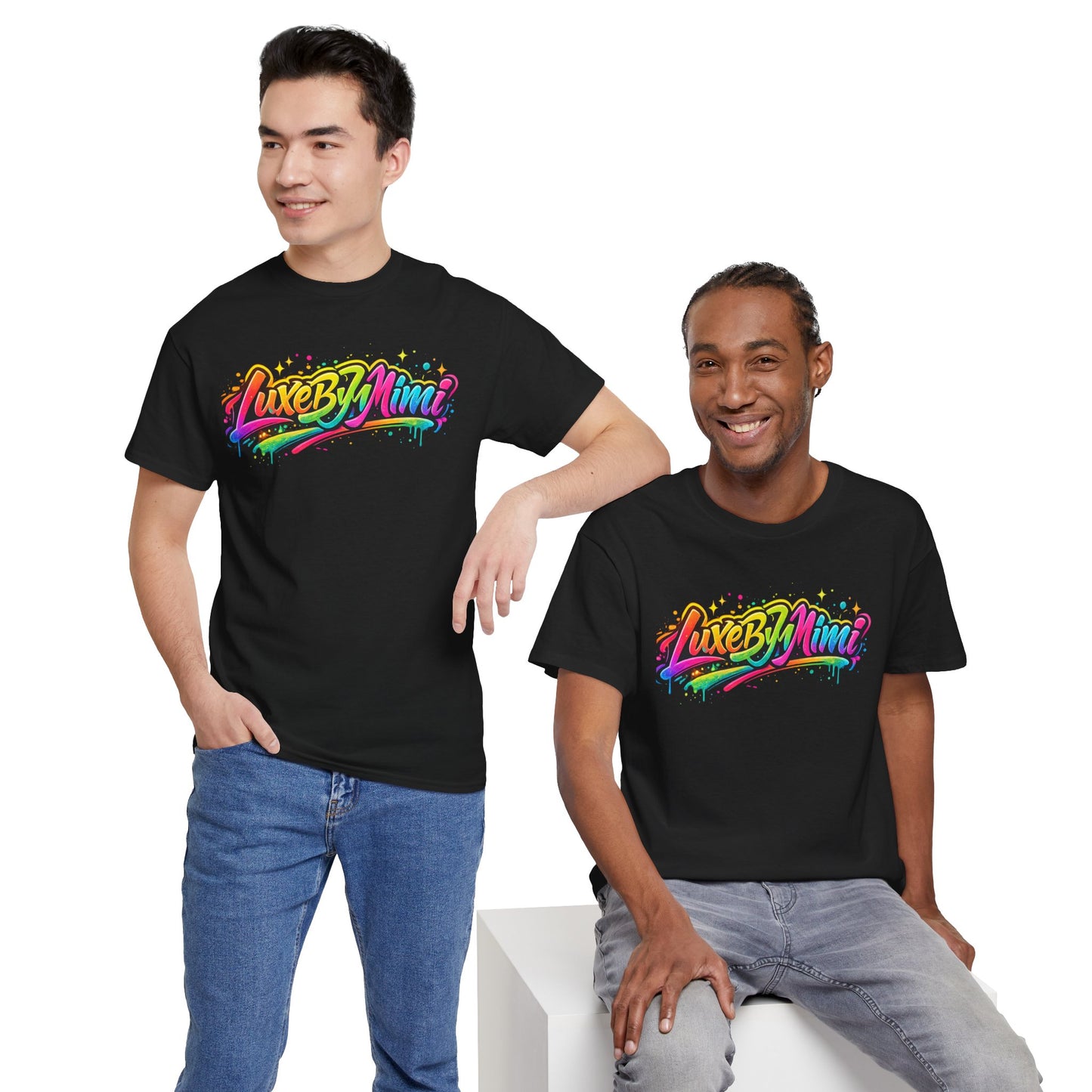 Graffiti Logo T-Shirt — 'Luxe By Mimi' Brand Colorful Streetwear Tee
