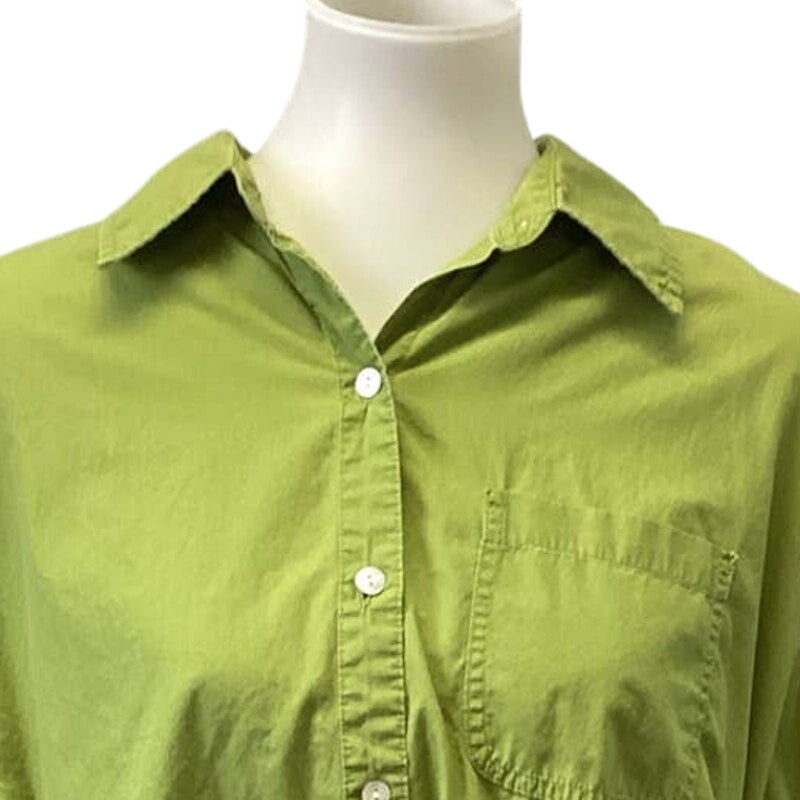 Avenue Womens Plus Size 18/20 Cotton Long Sleeve Button Up Front Pocket Shirt