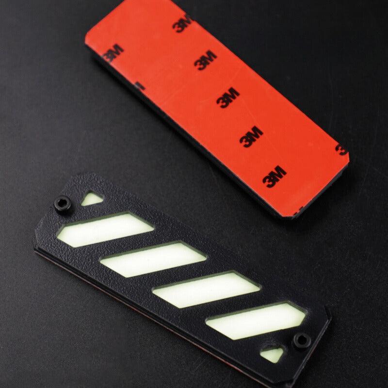 Motorcycle Glow-in-the-Dark 3D Warning Sticker