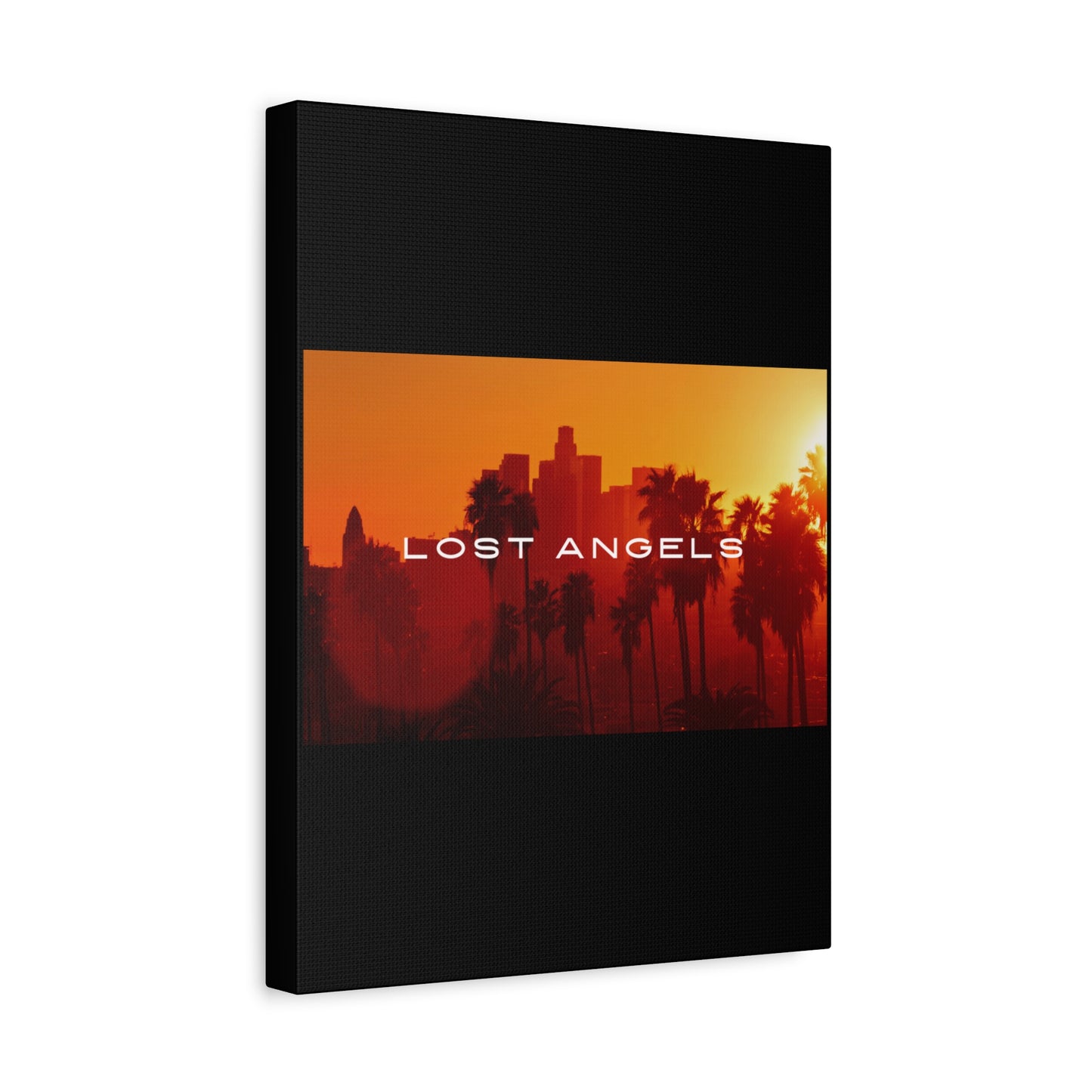 Lost Angels Wall Art Canvas | Sunset Cityscape Print, Home Decor, Gift for Art Lovers, Modern Living Room, California Vibe