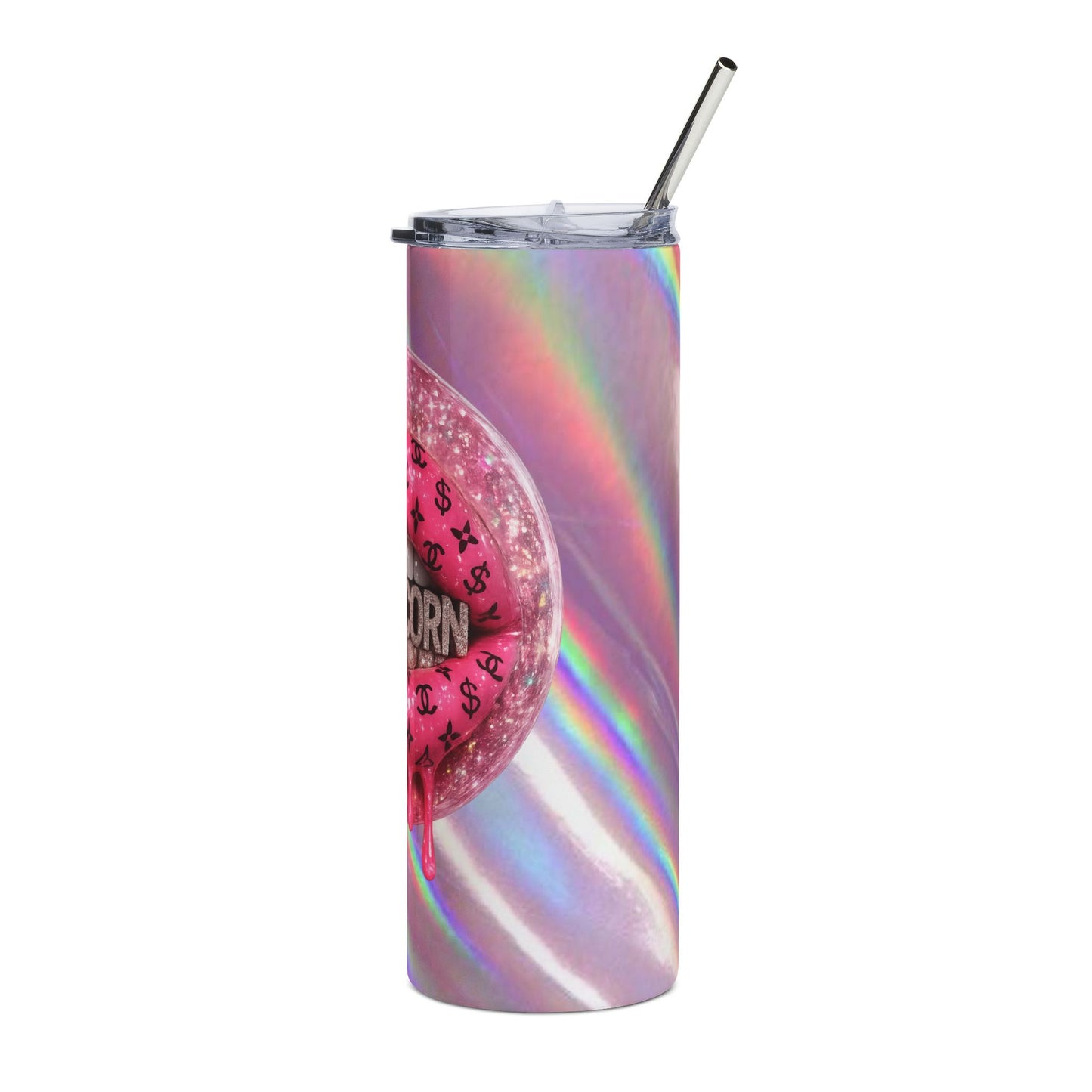 Capricorn Dripping Lip Art Tumbler 20oz Stainless Steel
