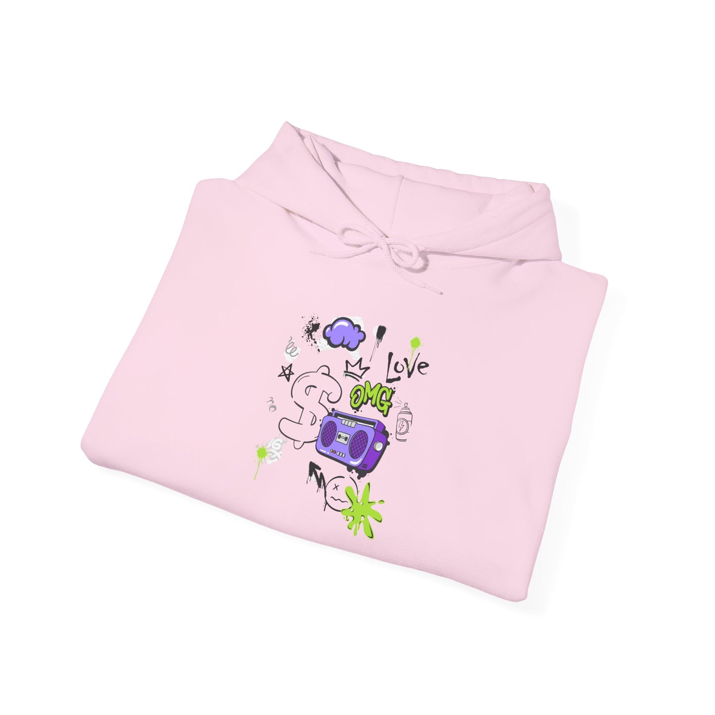 Love Music-Inspired Unisex Heavy Blend™ Hooded Sweatshirt – Cozy, Creative Vibes for All Occasions