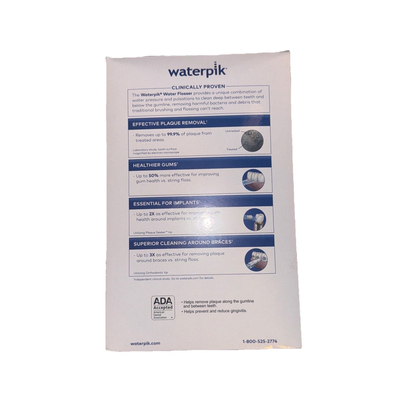 Waterpik Ultra Water Flosser with 10 Pressure Settings + 6 Tips, Black New