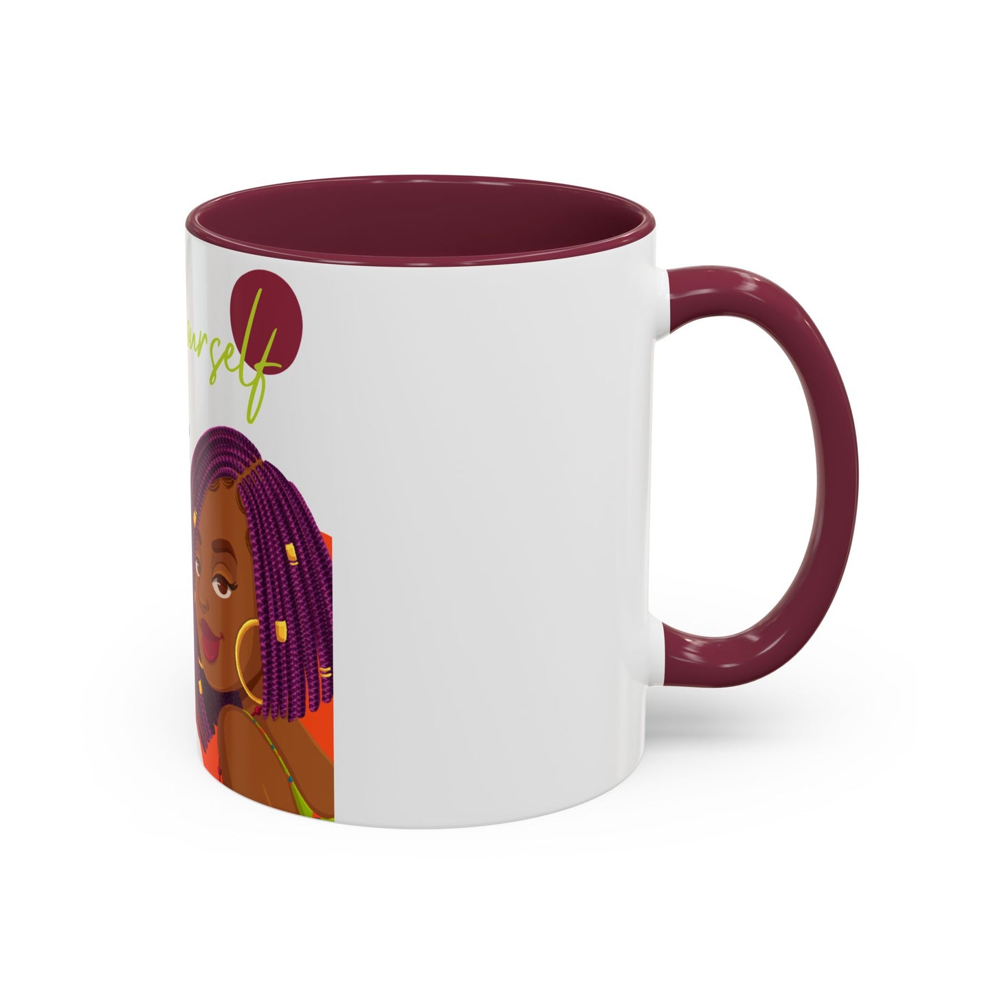Colorful Be Yourself Mug, Inspirational Coffee Cup, Gift for Friends, Empowerment Mug, Unique Art Mug, Perfect for Birthdays