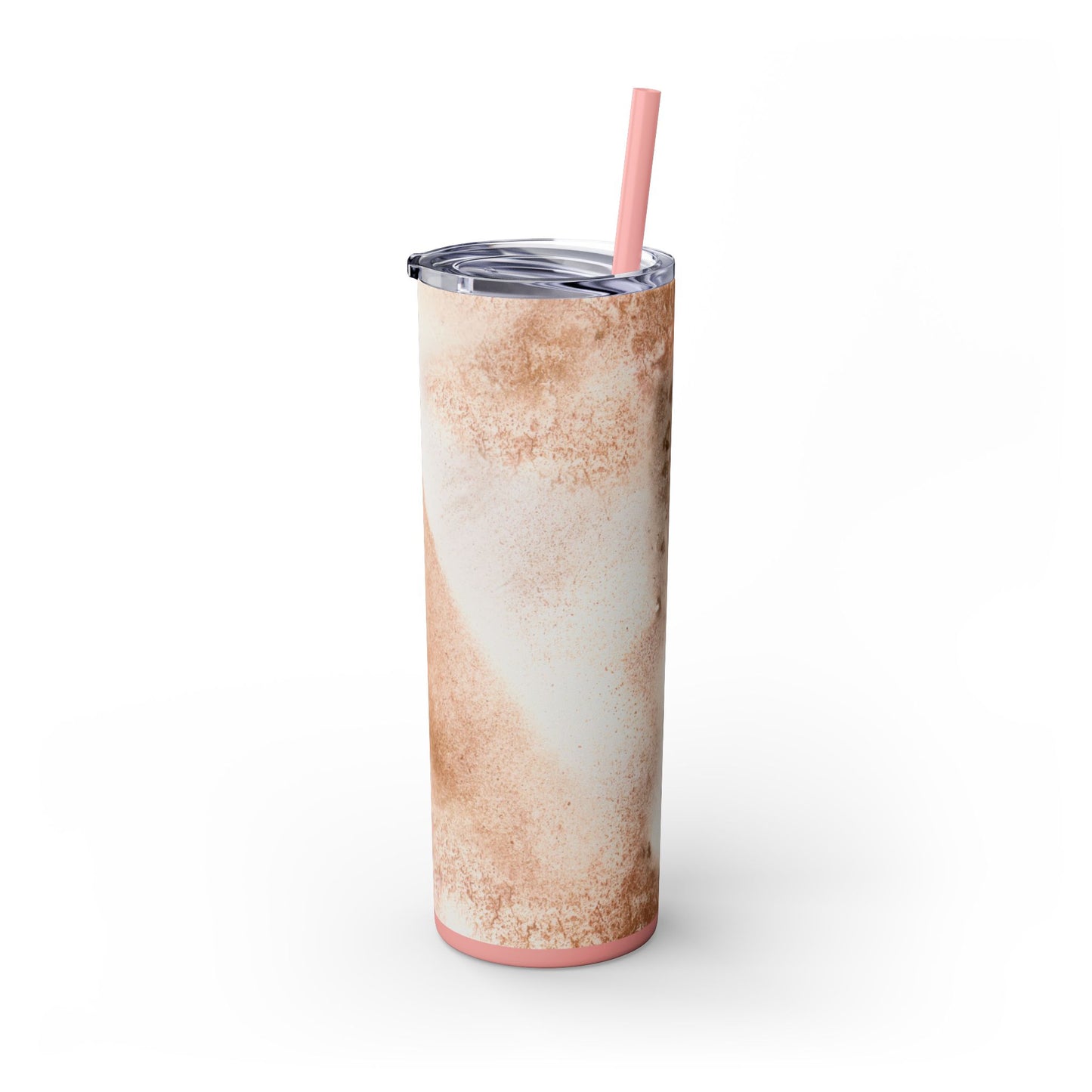 Stylish Marble Skinny Tumbler with Straw, Perfect for Gifts, Home Office, Summer, Mom's Day, Outdoor Adventures, Travel Mug