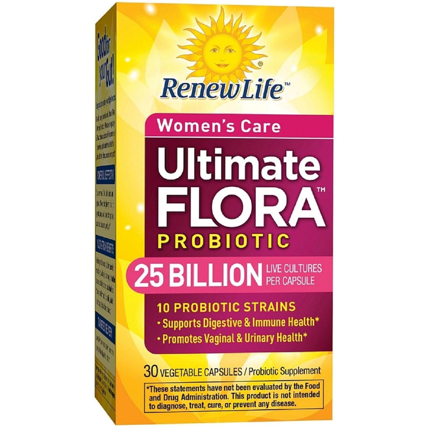 Renew Life Ultimate Flora Probiotic  Women's Care  Vegetarian Capsules 30Ct