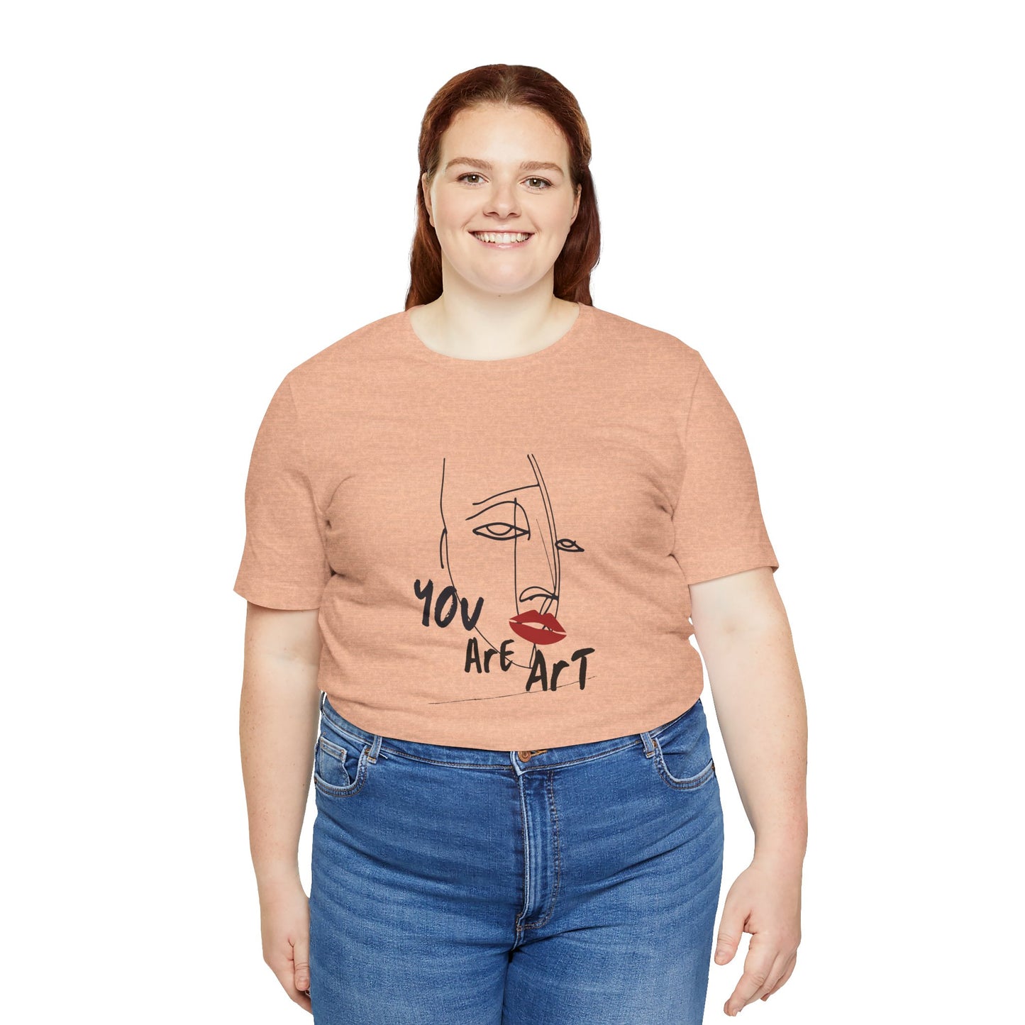 Artistic Expression Unisex Tee - You Are Art, Creative Gift, Casual Wear, Modern Design, Art Lover's Shirt