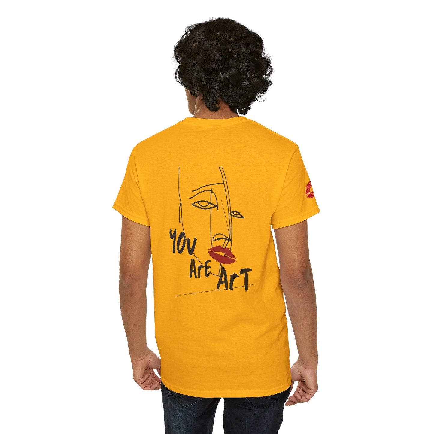YOU ARE ART - SINGLE, TAKEN... Artistic Unisex Cotton Tee with Heartfelt Prints, Casual Wear, Gift for Artists, Streetwear, Inspirational Fashion