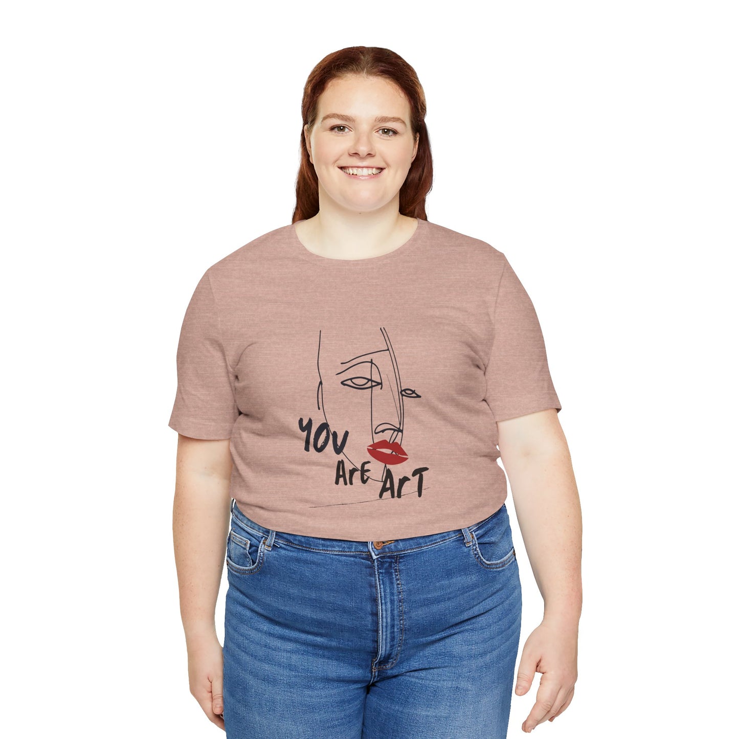 Artistic Expression Unisex Tee - You Are Art, Creative Gift, Casual Wear, Modern Design, Art Lover's Shirt