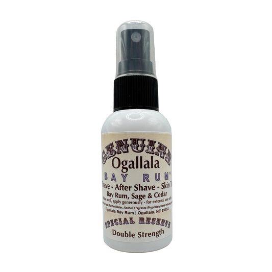 Ogallala Bay Rum, Sage & Cedar Double Strength Pre Shave - After Shave - Skin Toner 2 Oz