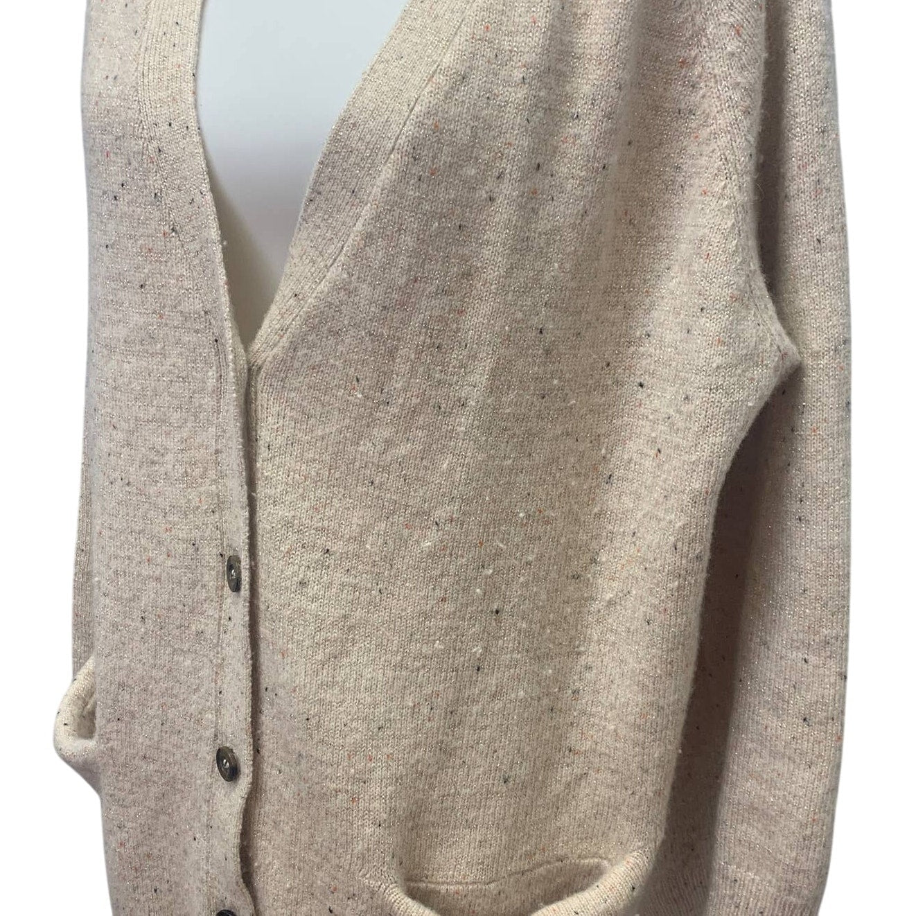 Stitch Play Womens Large Wool Blend Button Up Long Sleeve Cardigan Sweater