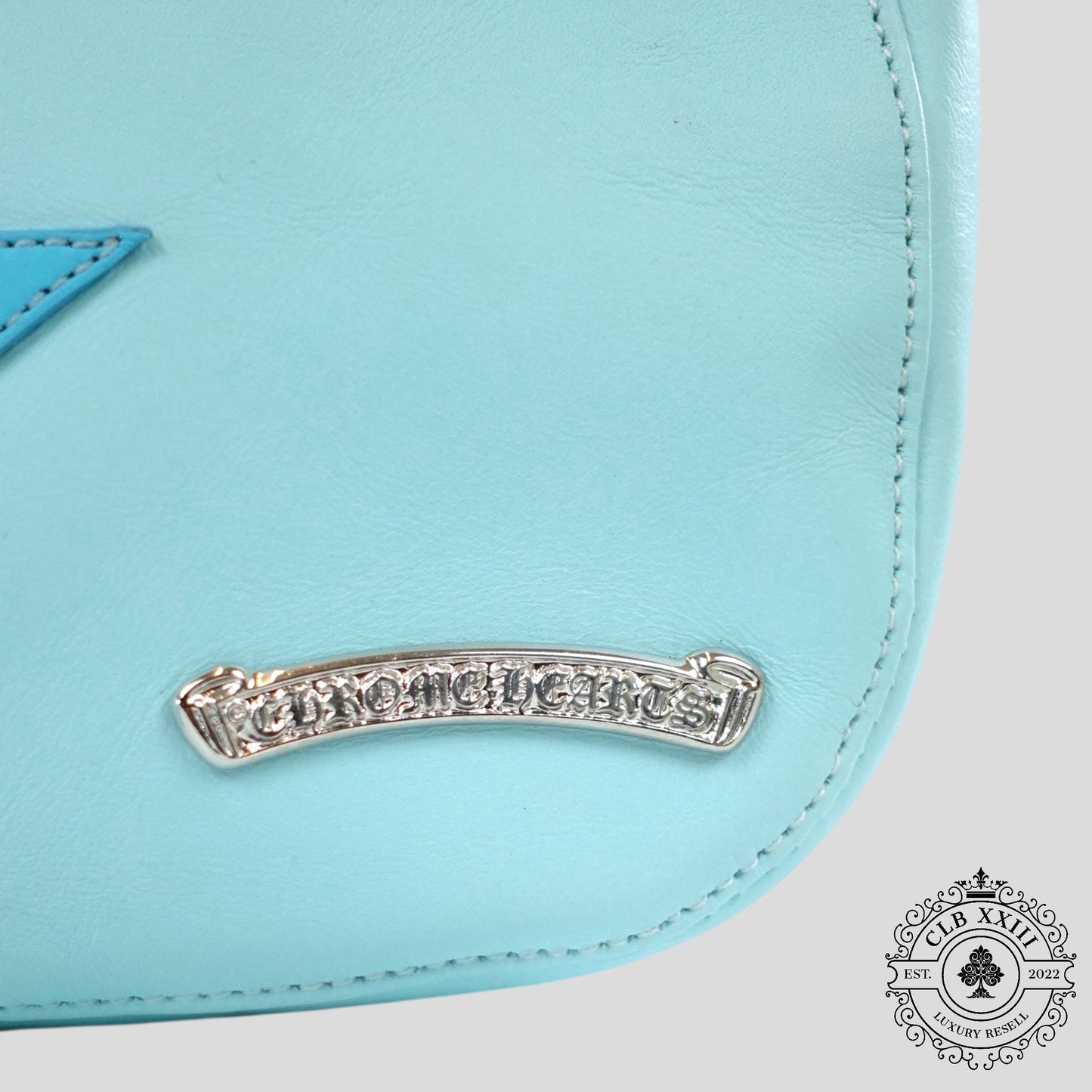 Chrome Hearts Star Patch Nip & Tuck Bag in Blue