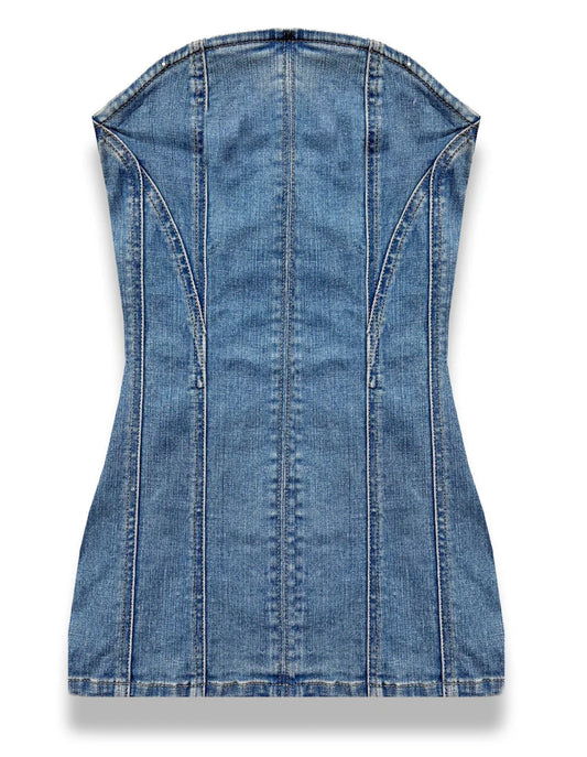 Katie J - Mid Wash Denim Dress