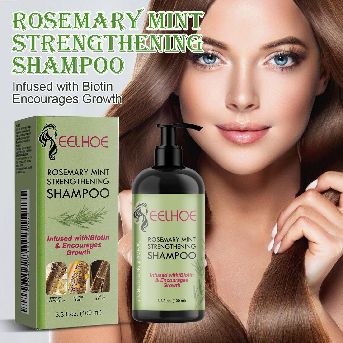 Hair Enrichment Essence, Moisturizes Hair Repair Hair Root Thickening Hairline Strengthening Hair Treatment Essence