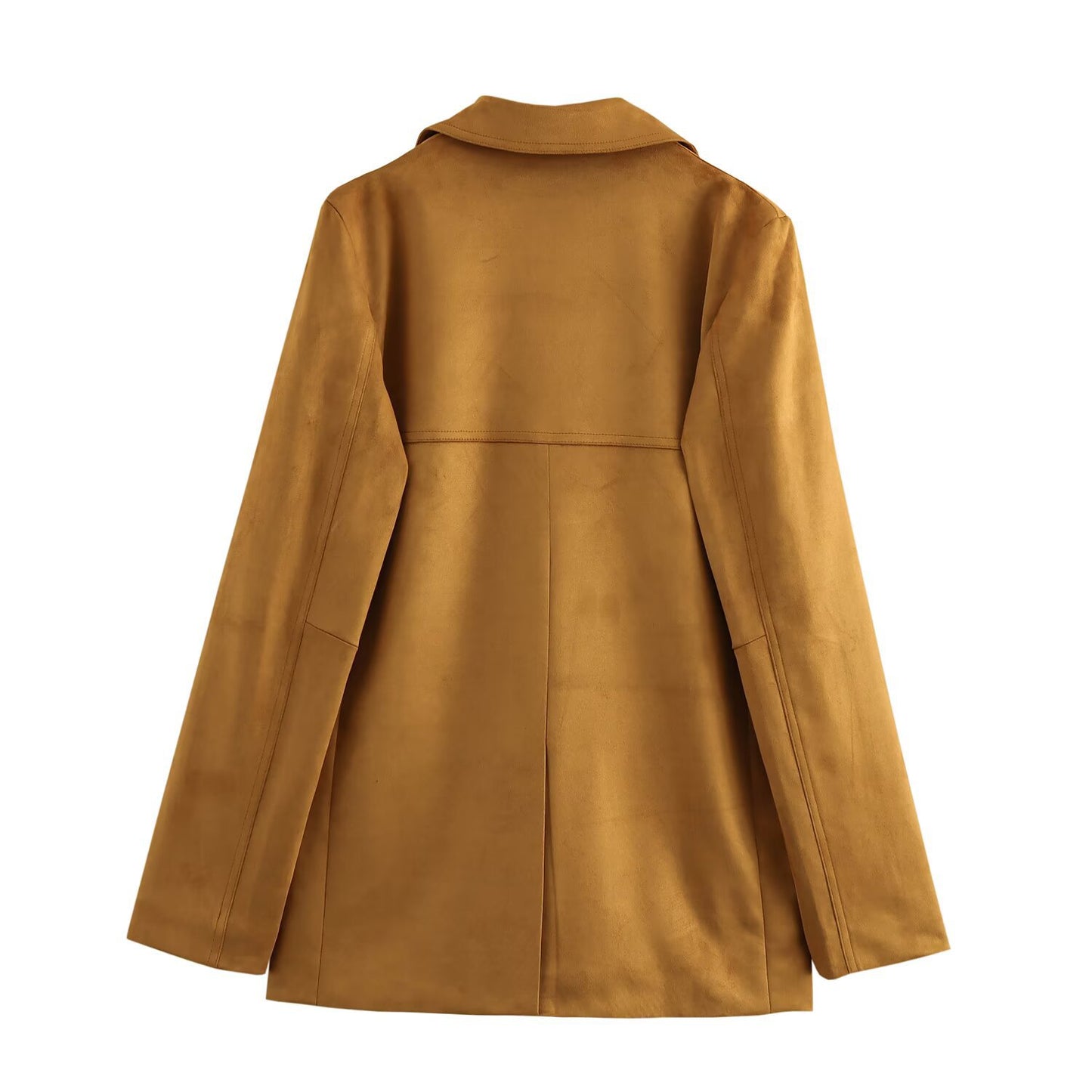 Street suede suit jacket for women's clothing