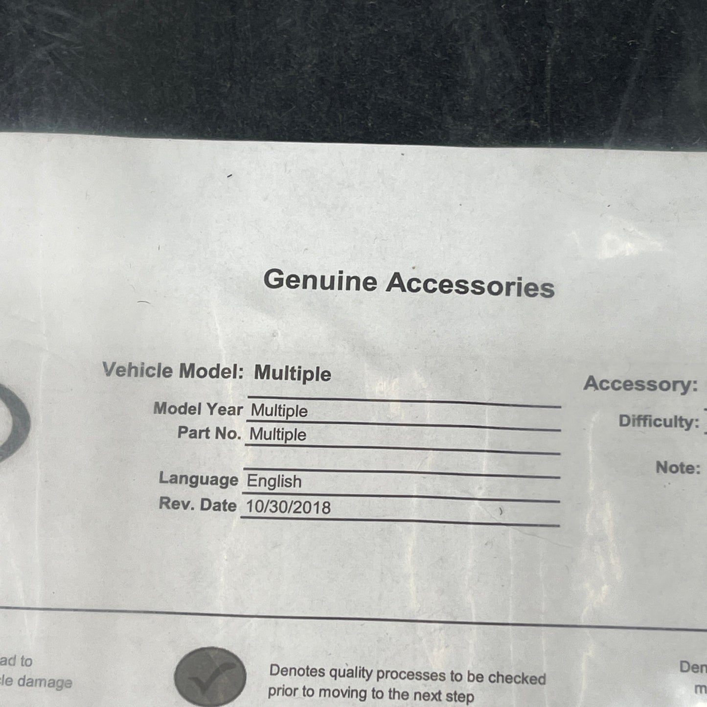 KIA Niro Cargo Mat Carpeted Cargo Liner G5. 12AC2. 0 FH G5F12-AC200