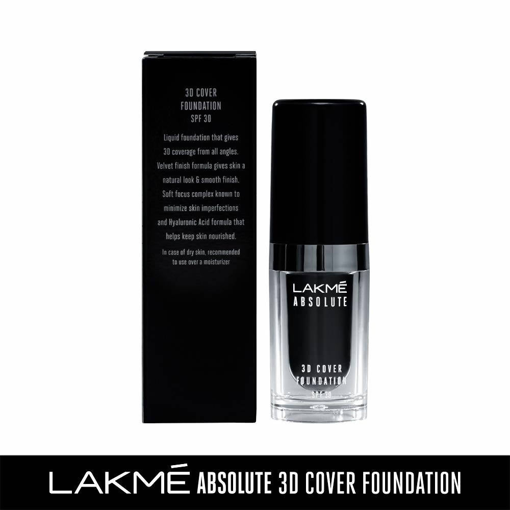 Lakme Absolute 3D Cover Foundation - Cool Tan