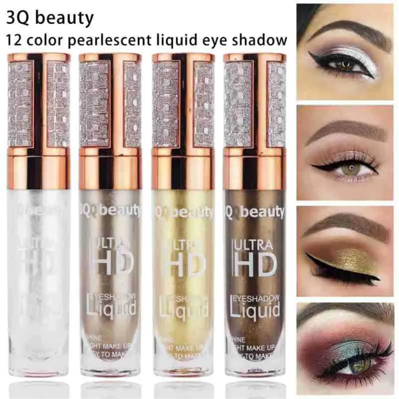 3Q Beauty Diamond Liquid Eyeshadow with Pearlescent Glitter Shine