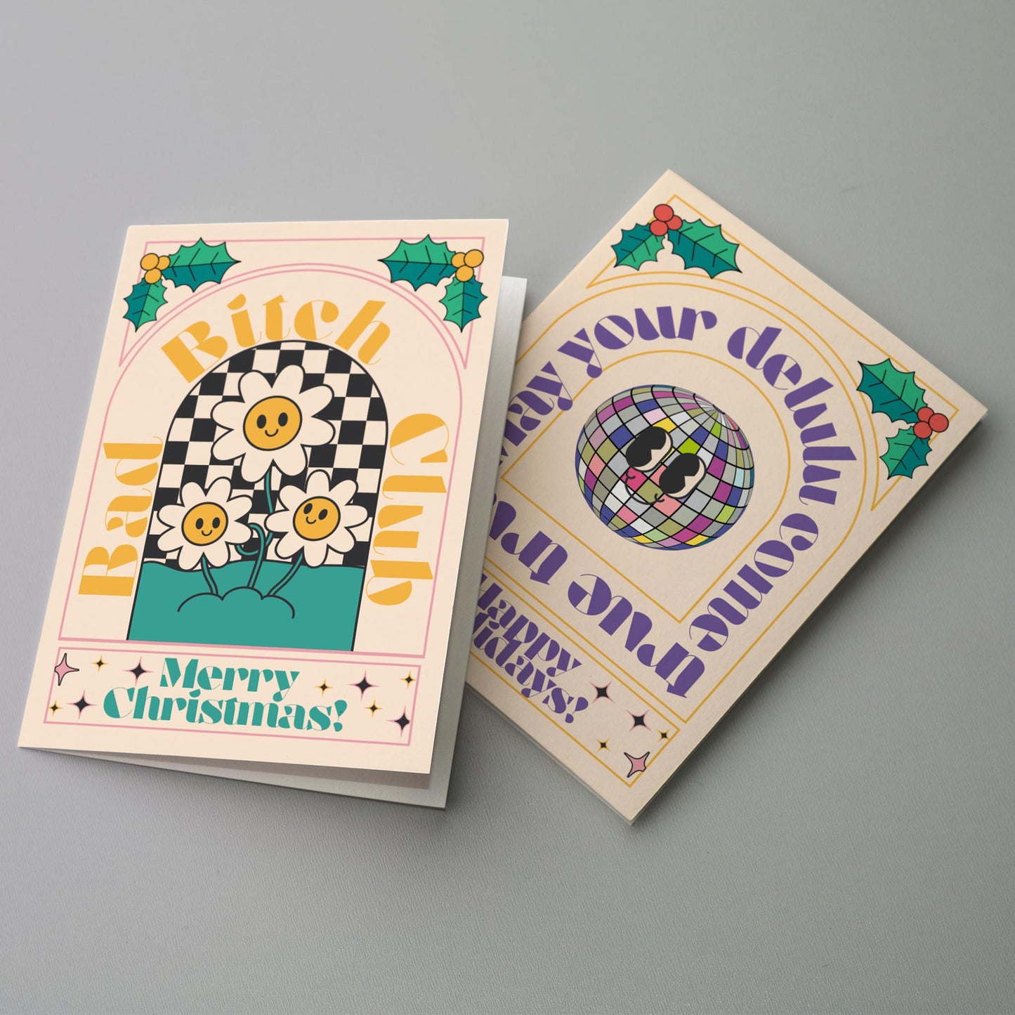 Disco Vibes Christmas Cards, Set of 24