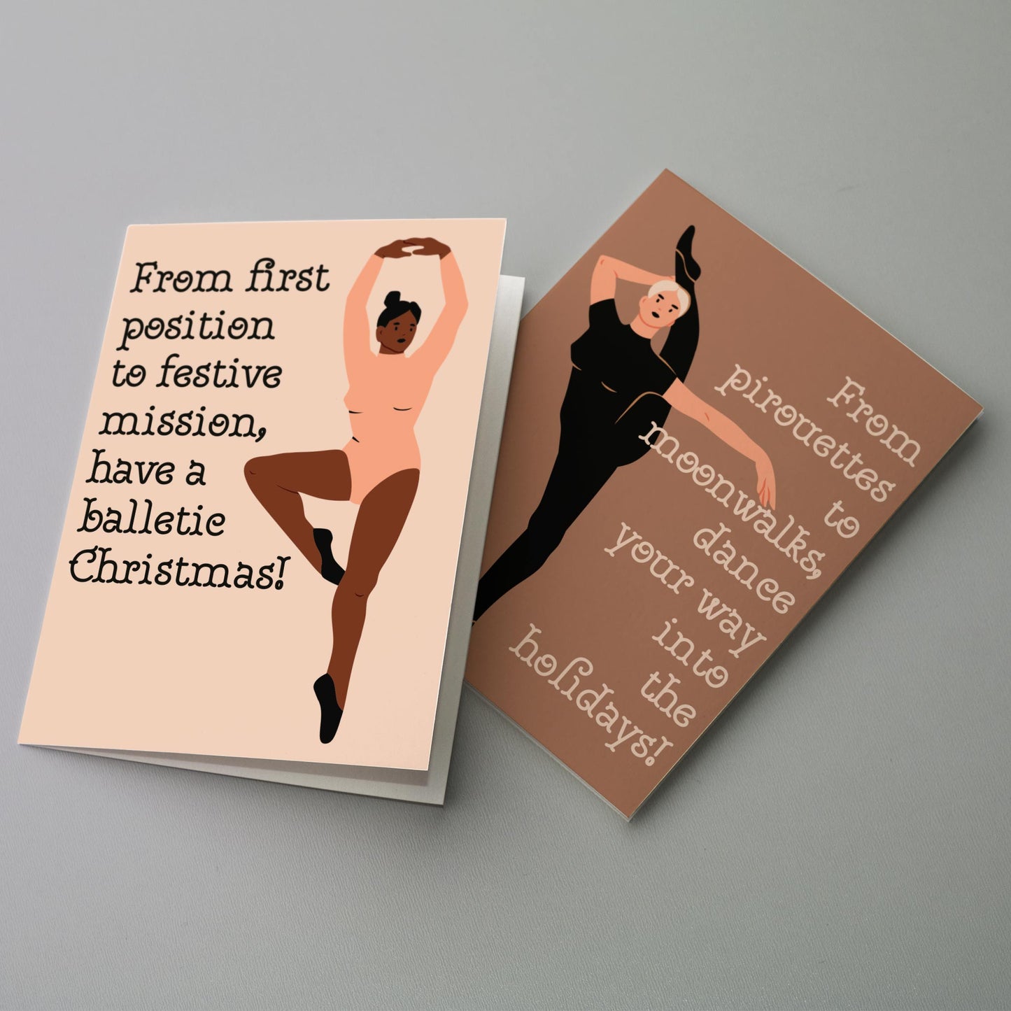 Ballet Dancers Christmas Cards, Set of 24