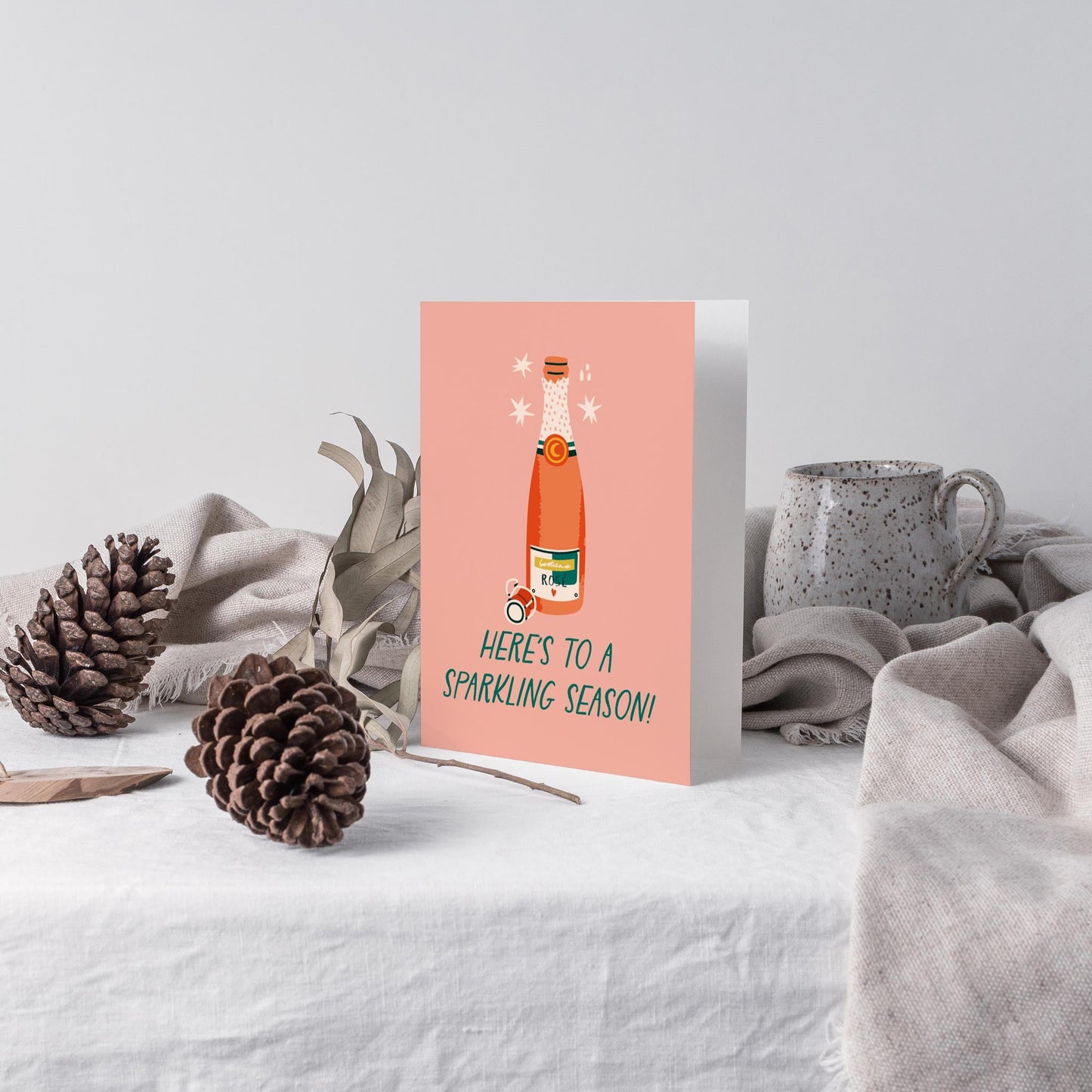 Champagne Greeting Cards, Set of 24