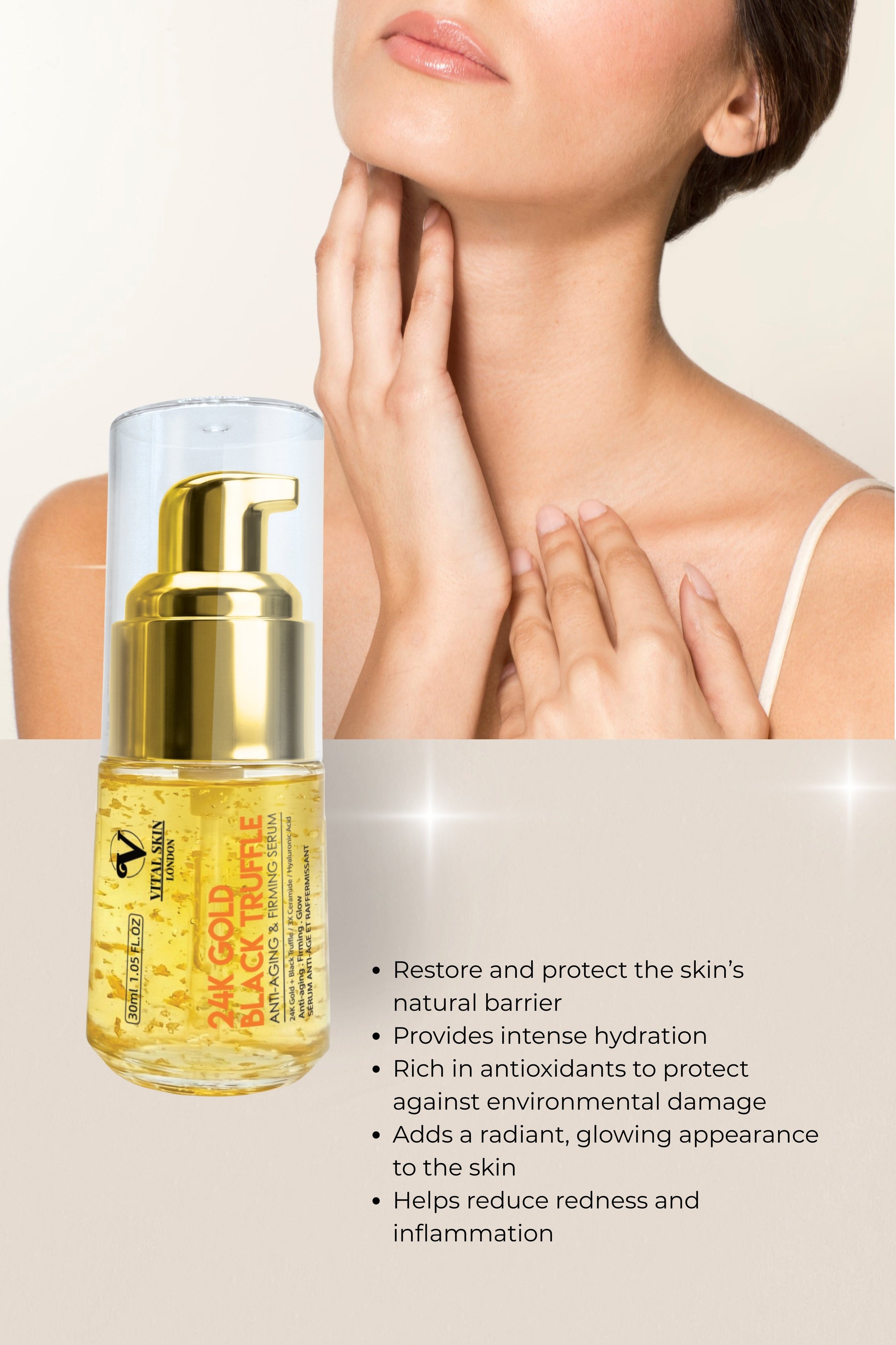 24K Gold Black Truffle Anti-Aging & Firming Oil Serum-3